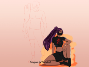 Anime Designs - Chad x Yoruichi | T-shirt Design by Pharsheed