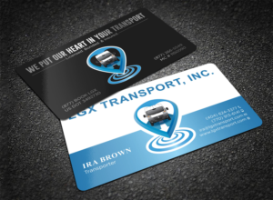 UNIQUE, Elegant business card for transport company. | Business Card Design by Tripti Ranjan Gain