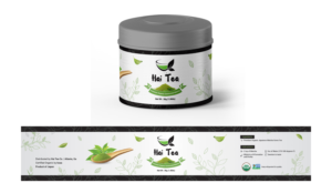 Hai Tea Premium Matcha brand Label | Label Design by SAI DESIGNS