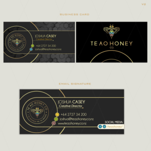 Business Card & Email Signature Design || Upmarket + Luxury  | Business Card Design by DA.