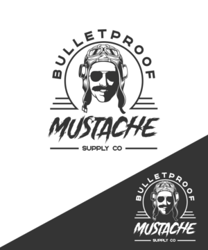 Bulletproof Mustache (Optional to include "Supply Company" or "Supply Co." | Logo-Design von StudioD™