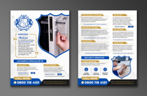 Locksmith Security Services Flyer  | Flyer Design by ecorokerz