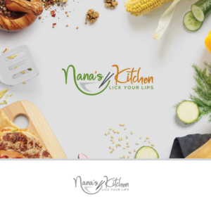 Company Name: Nana's Kitchen,  Slogan: Lick your lips | Logo Design by ecorokerz