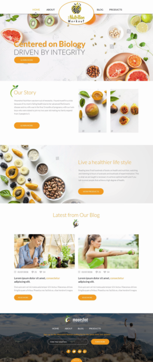 The Nutrition Workout | Web Design by Mr Line @rt