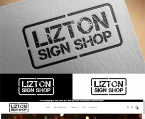 Logo Design by vta for The Lizton Sign Shop | Design #26279514