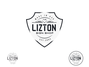 Logo Design by emdad755 for The Lizton Sign Shop | Design #26319257