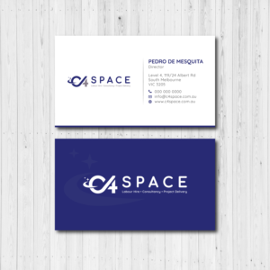 C4 Space needs a business card designed | Visitenkarten-Design von Bold Pixels