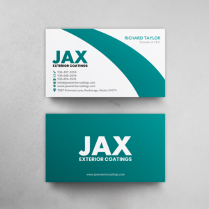 JAX Exterior Coatings | Business Card Design by chandrayaan.creative