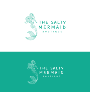 The Salty Mermaid Boutique | Logo Design by Amethystica