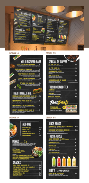 Restaurant DIGITAL menu design- menu items name and description typed in already | Grafik-Design von MDesigns ™