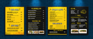 Restaurant DIGITAL menu design- menu items name and description typed in already | Grafik-Design von SAI DESIGNS