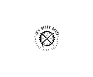 "JD's DIRTY DEETS" [business name] "done dirt cheap" [tagline] | Logo Design by step forward 2