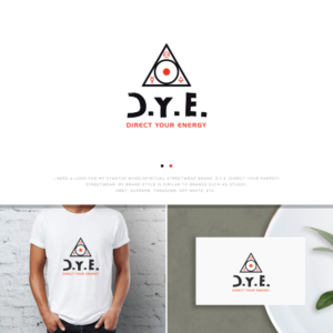 D.Y.E Streetwear or D.Y.E “direct your energy” | Logo Design by ecorokerz