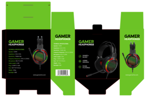 Gaming packaging design for headphones | Graphic Design by mmmarif1982