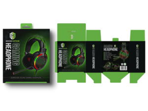 Gaming packaging design for headphones | Graphic Design by Luniere Designs