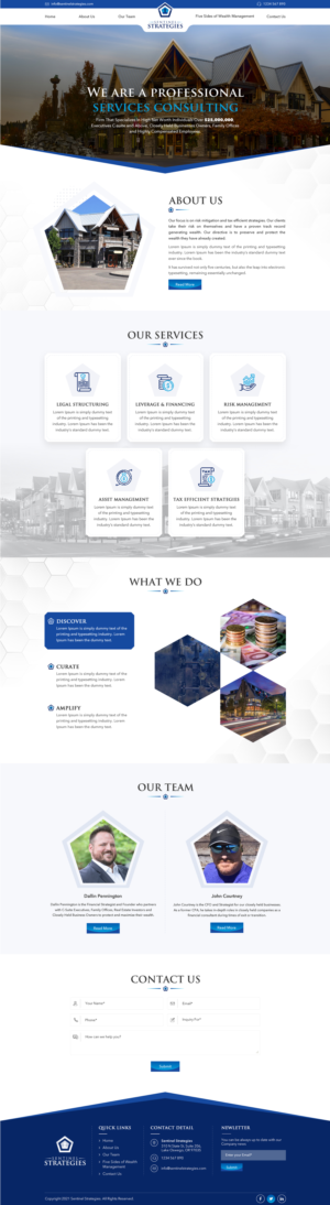 WebDesign | Financial Services Firm - Risk Mitigation | Web Design by Sbss