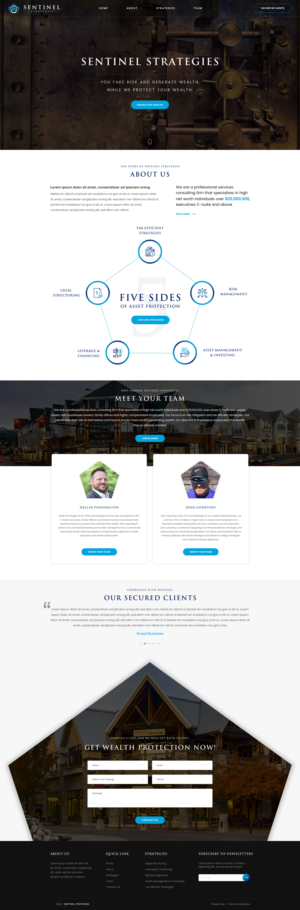 WebDesign | Financial Services Firm - Risk Mitigation | Web Design by greentec