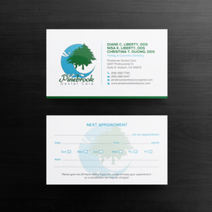 Stationary/business card/envelope design for Pinebrook Dentalcare | Stationery Design by chandrayaan.creative