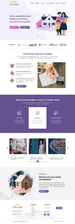 Fetch Loans - Mortgage Brokers Australia | Web Design by Shijo John