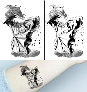 Violet Evergarden anime tattoo design | Tattoo-Design von Heydale