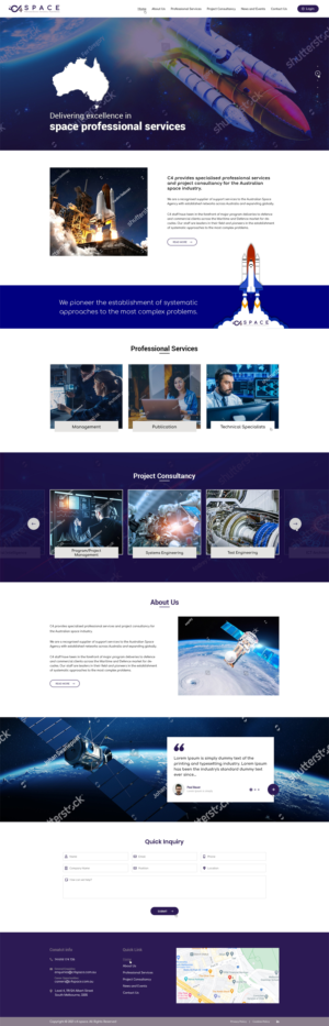 C4 Space needs a website design | Web-Design von Ved Web Services