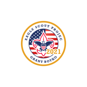 Eagle Scout Project (top of logo, instead of "Live Scouting's Adventure") Grant Boyko (bottom of logo, instead of "National Jamboree") Year on Logo 2021 (instead of 2017) | Logo-Design von ThiagoB