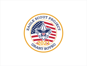 Eagle Scout Project (top of logo, instead of "Live Scouting's Adventure") Grant Boyko (bottom of logo, instead of "National Jamboree") Year on Logo 2021 (instead of 2017) | Logo-Design von BNdesigner