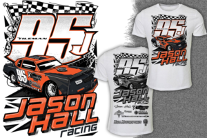 Jason Hall Racing | T-shirt Design by Falih A