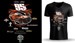 Jason Hall Racing | T-shirt Design by Al Pech