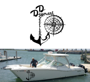 "Different Direction"  My new boat name. | Graphic Design by design.bb