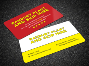 Banbury Plant and Skip Hire Business Card | Business Card Design by Sandaruwan