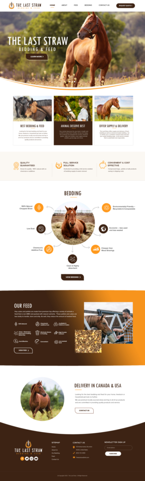 Animal Horse & Bedding Company Needs a Website Coded & Designed | Web-Design von Blue Sparrow