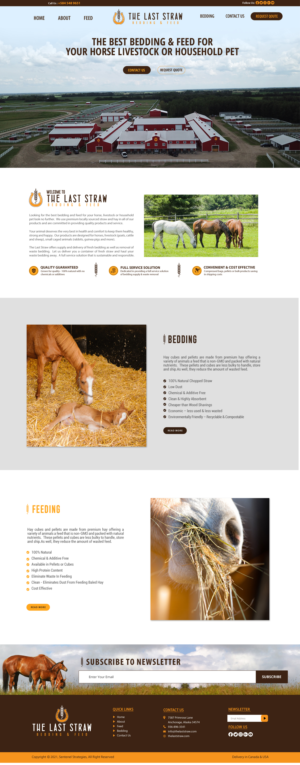 Animal Horse & Bedding Company Needs a Website Coded & Designed | Web-Design von chandrayaan.creative