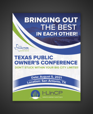 Header and Full-Page Flyer needed for 2021 Texas Public Owner's Conference | Graphic Design by Rickyy