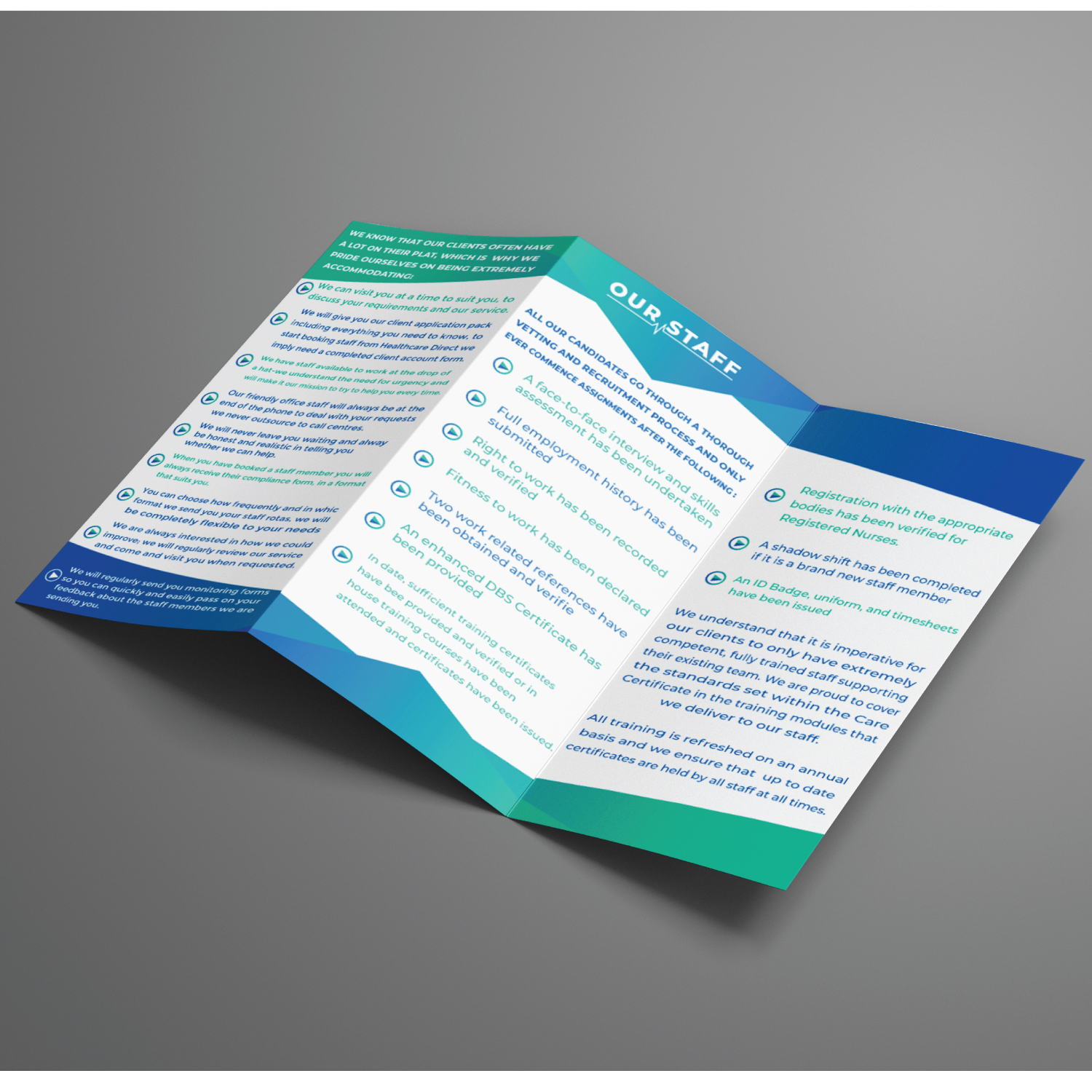 Brochure Design by LAXMI DESIGNHUB for Staffing Direct | Design #26396221