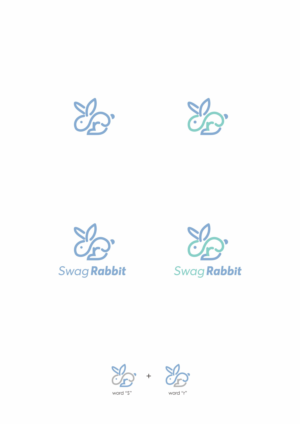 SwagRabbit (optionally integrated into the logo) | Logo Design by Dickythx16