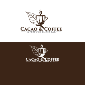 Cacao & Coffee ( Superfood Elixir Bar)  | Logo Design by Jennifer©