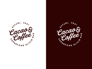 Cacao & Coffee ( Superfood Elixir Bar)  | Logo Design by wonderland