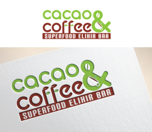 Cacao & Coffee ( Superfood Elixir Bar)  | Logo Design by Juli creation