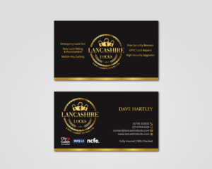 Lancashire Locks Business Cards | Business Card Design by MDesign