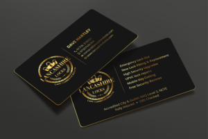 Business Card Design by DesignShout for CDM Residential Ltd t/a Lancashire Locks | Design #26389098