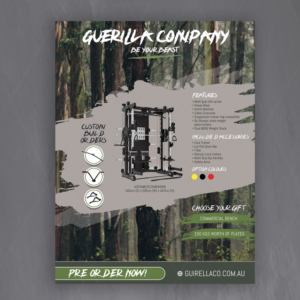 GUERILLA COMPANY - GYM EQUIPMENT FLYER NEEDED! | Flyer Design by DA.