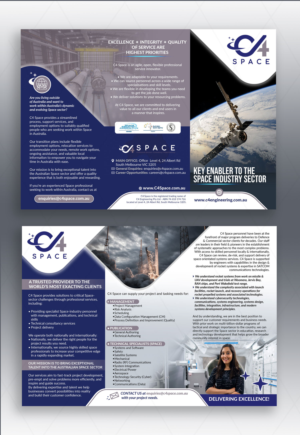 C4 Space needs an A4 folding brochure | Flyer Design by DA.