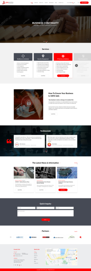 Redesign of OpsCentre.com website | Web Design by Ved Web Services