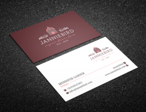 Janniebird Farm Organic Flower Farm, Farmer Florist | Business Card Design by R.design