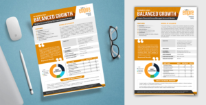 Client Fund Fact Sheet Flyer - Investment Advisory | Brochure Design by ARTOGRAPHY