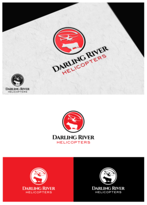 Darling River Helicopters | Logo-Design von goranvisnjic82