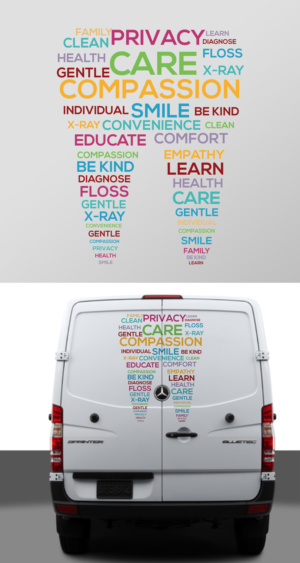 Tooth Shaped Vision Board for Mobile Dental Hygiene Practice  | Graphic Design by ecorokerz