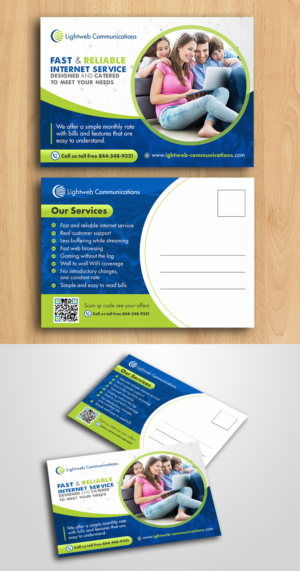 Startup internet service provider needs door hanger and post card design | Flyer Design by ecorokerz