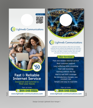 Startup internet service provider needs door hanger and post card design | Flyer Design by D Creative